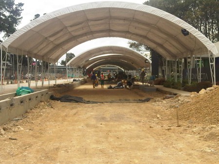 Carpa para obra vias 